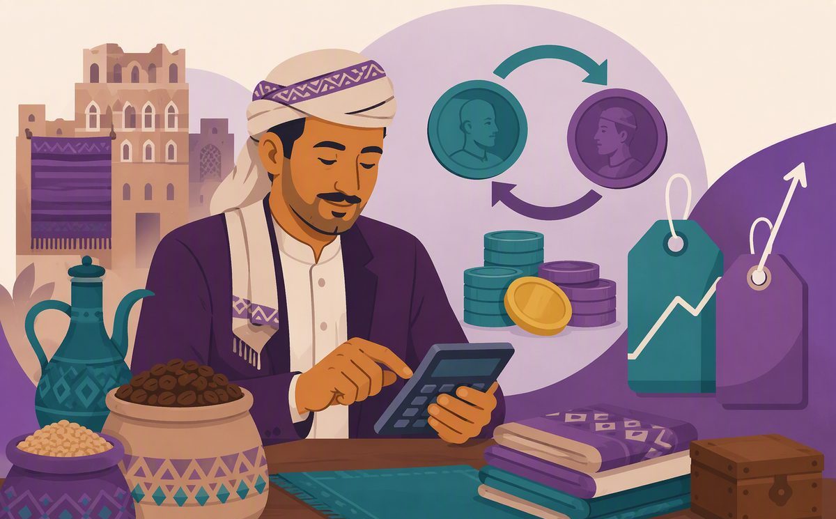 التسعير الذكي وسط تقلب سعر الصرف — دليل التاجر اليمني العملي